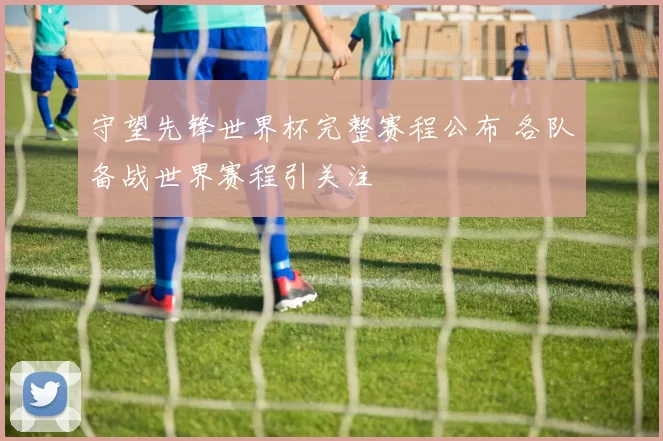 守望先锋世界杯完整赛程公布 各队备战世界赛程引关注